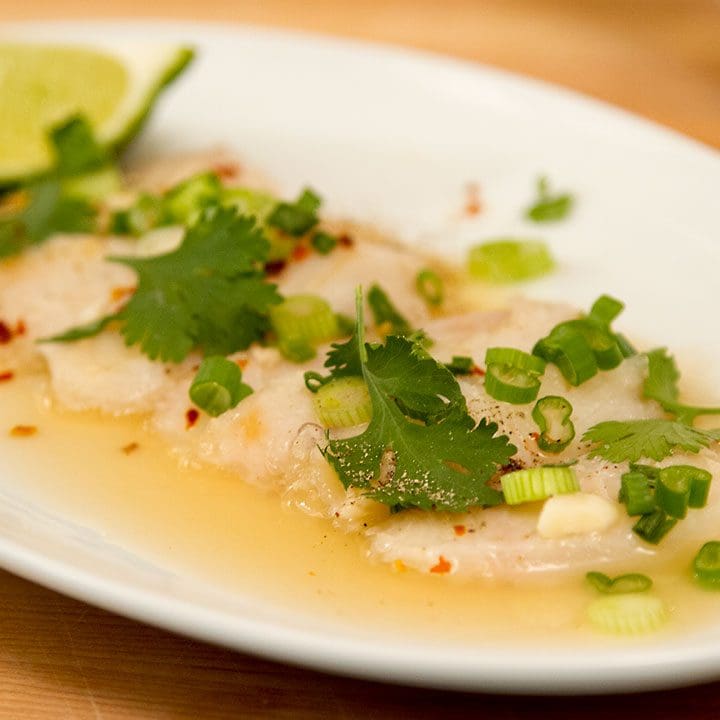 Ceviche de tilapia aux 3 jus