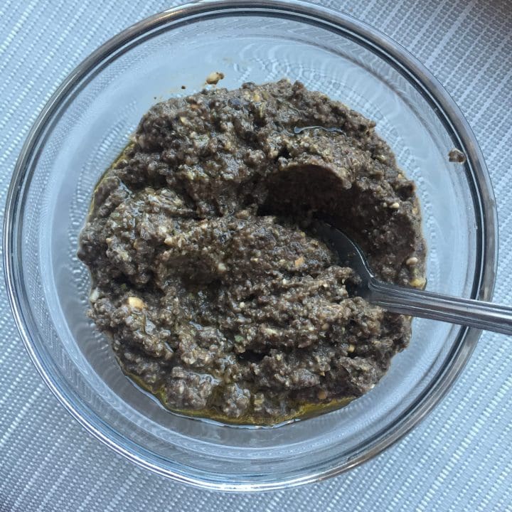 Pesto d’olives et pistaches