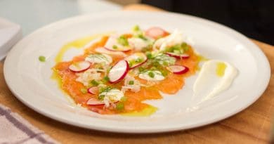 Carpaccio de saumon au fenouil