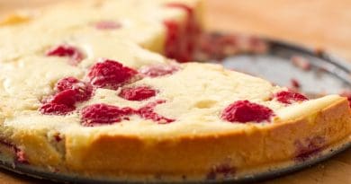 Clafoutis aux framboises