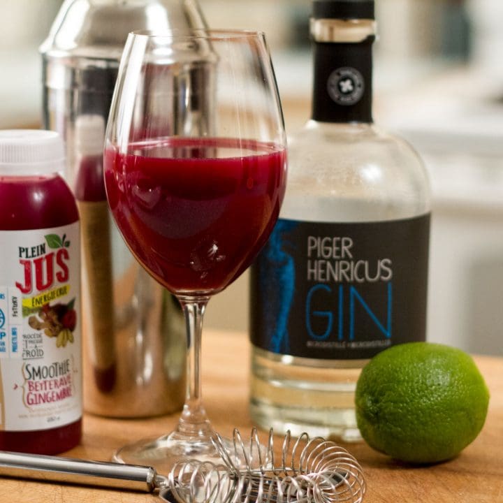 Smoothie de betterave au gin de panais