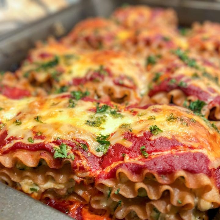 Roulade de lasagne aux légumes