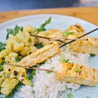 Tofu Tandoori sur le BBQ