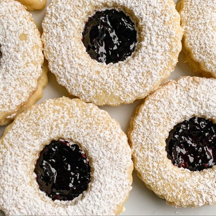 Biscuits miroirs aux bleuets