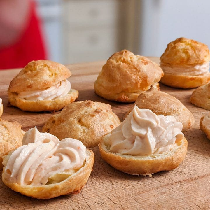 Gougères à la mousse de saumon fumé